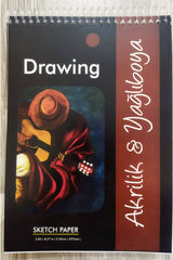 Sketchpad Sketchbook Yağlıboya Akrilik Boya Çizim Defteri