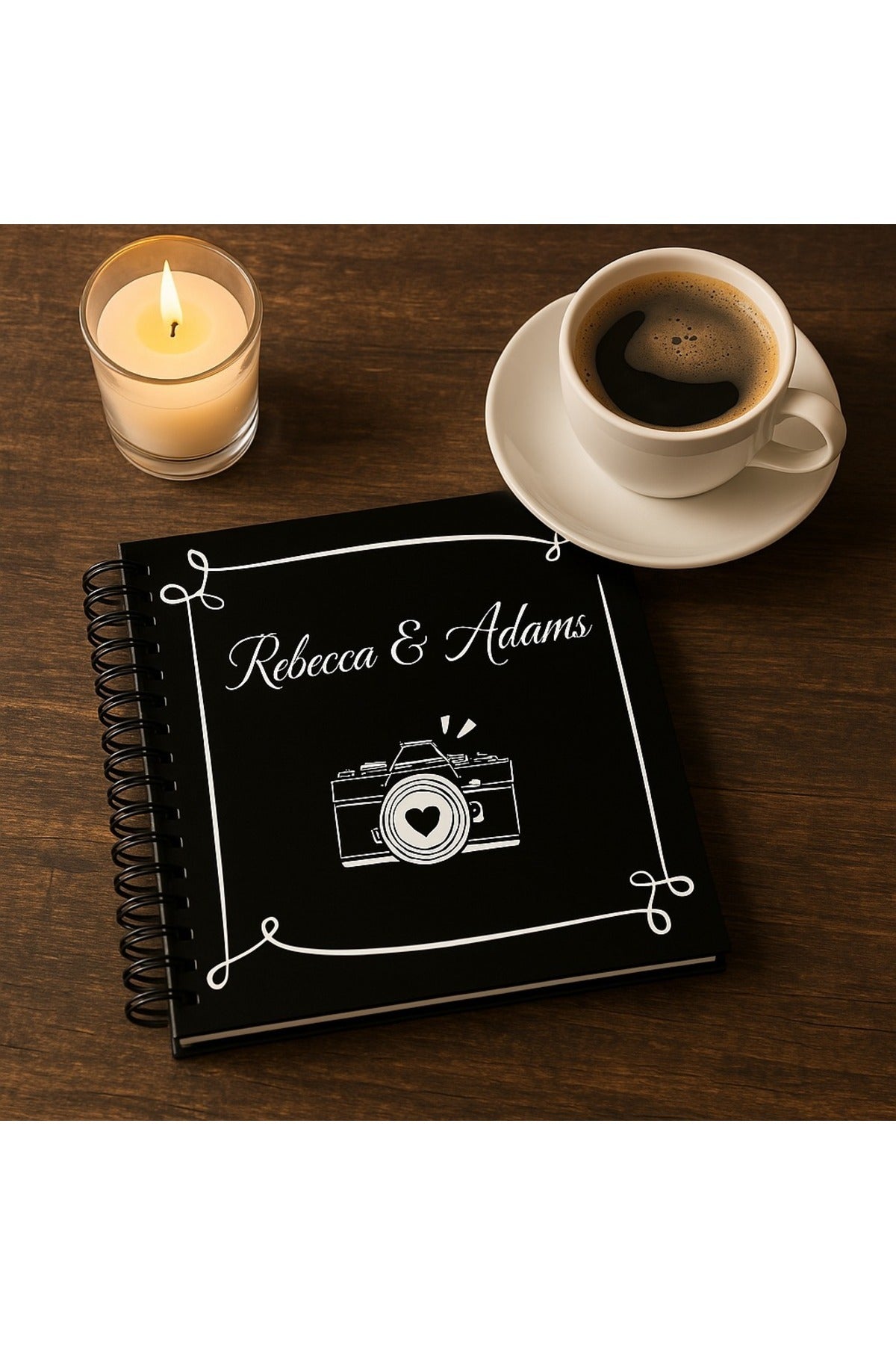 Siyah Yapraklı Defter, Anı Defteri Polocard ,foto Albüm, Polaroid Foto Albüm,