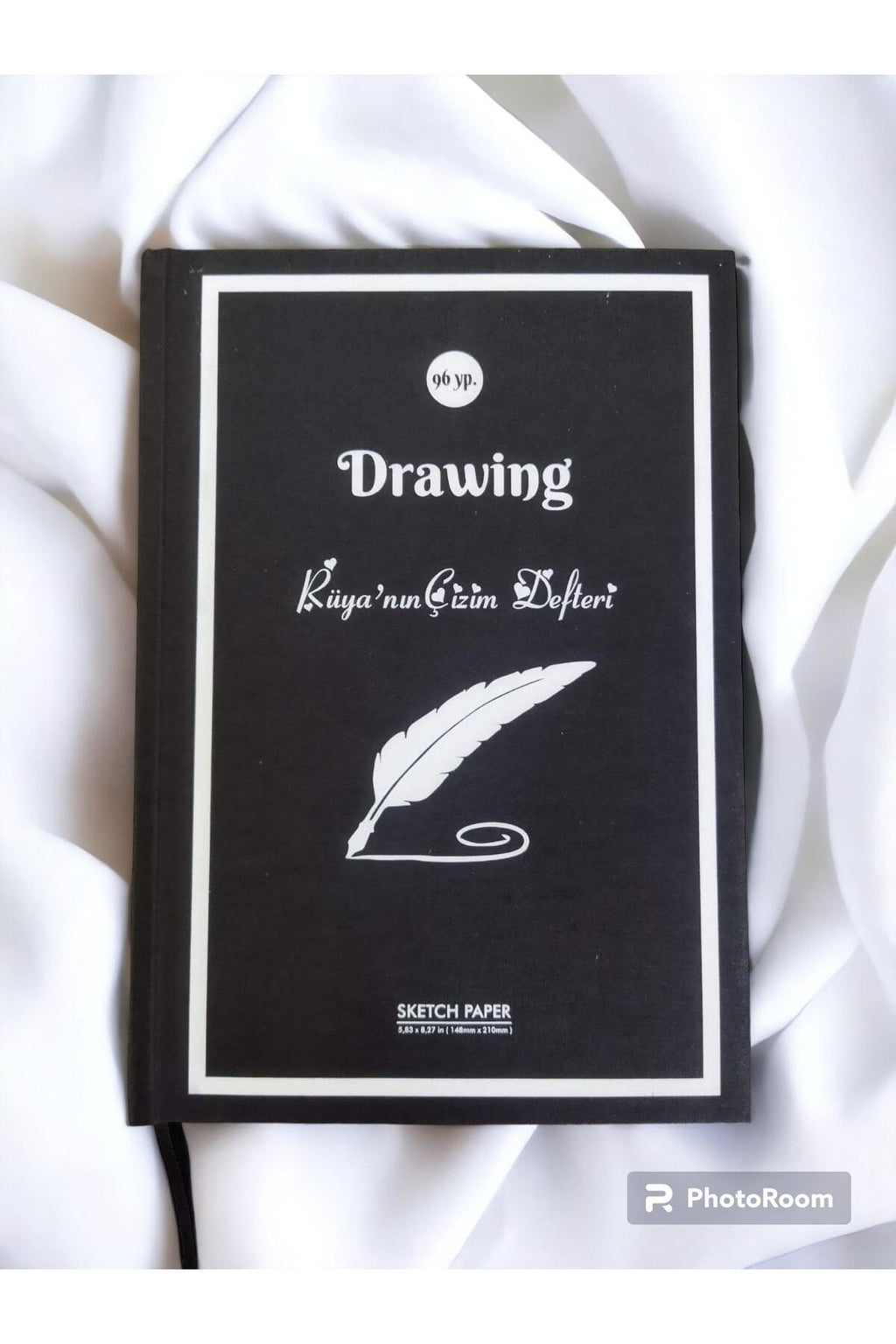Eskiz Defteri, Çizim Defteri Sketchbook, , Kişiye Özel Ciltli A/5 (15,5 CM X 21 CM) Boyutunda