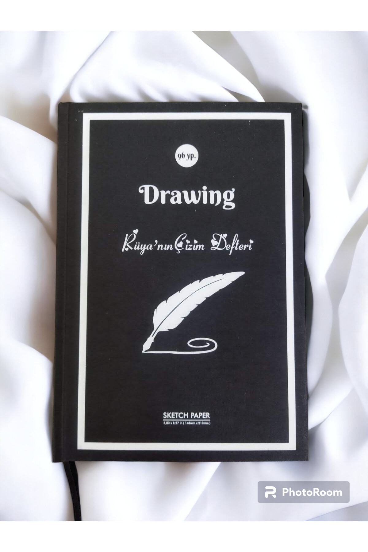 Eskiz Defteri, Çizim Defteri Sketchbook, , Kişiye Özel Ciltli A/5 (15,5 CM X 21 CM) Boyutunda