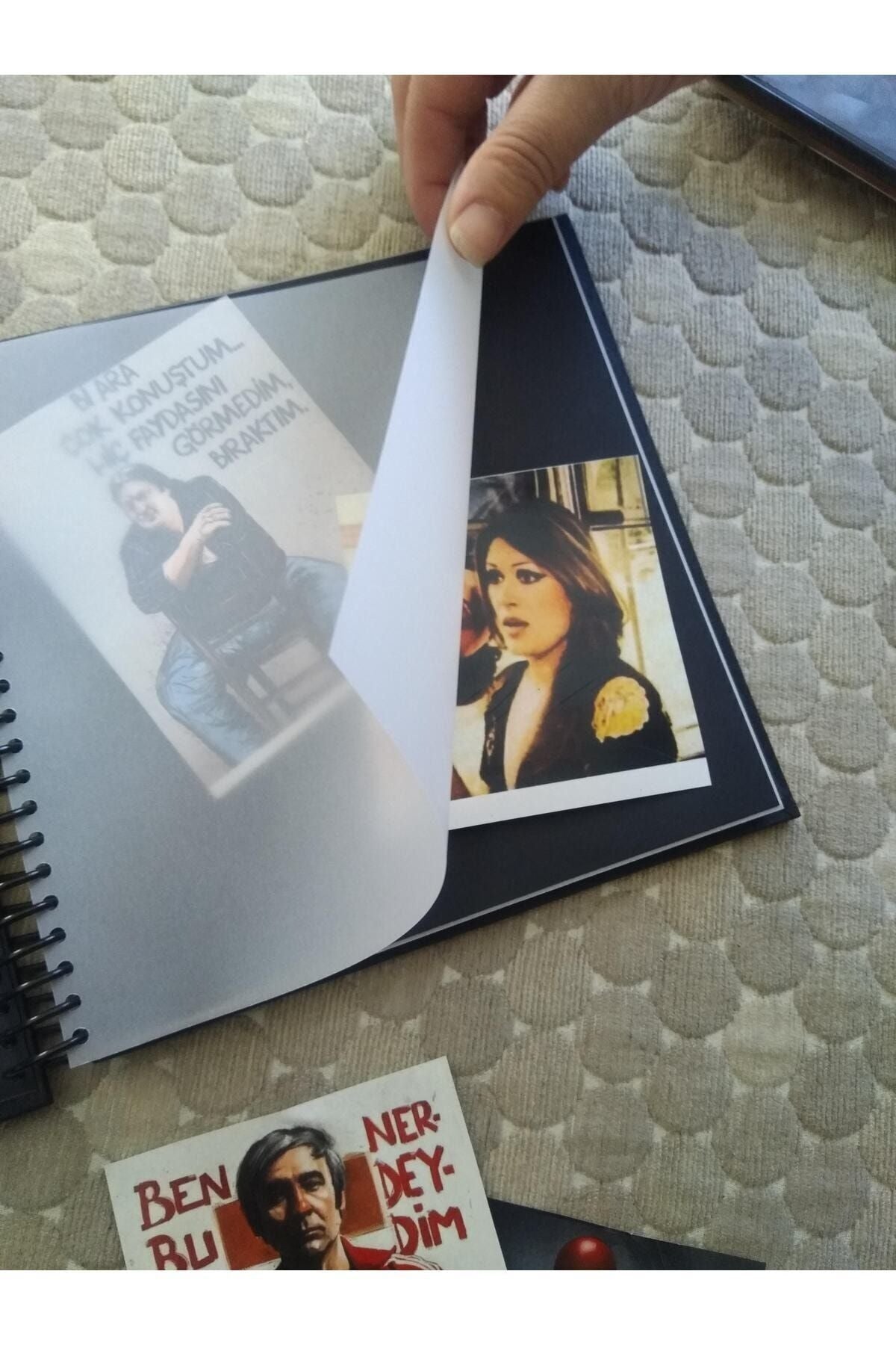 Siyah Yapraklı Defter, Anı Defteri Polocard ,foto Albüm, Polaroid Foto Albüm,