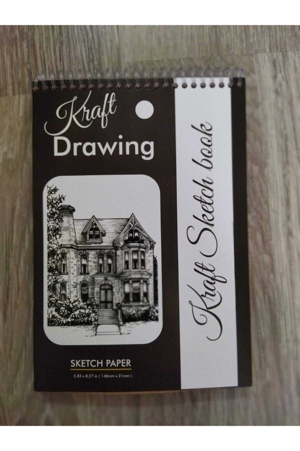 Kraft Çizim Defteri Ve Siyah Çizim Defter