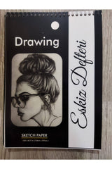 Çizim Defteri Sketchbook, Sketchpad, Eskiz Defteri, A/5 Boyutunda