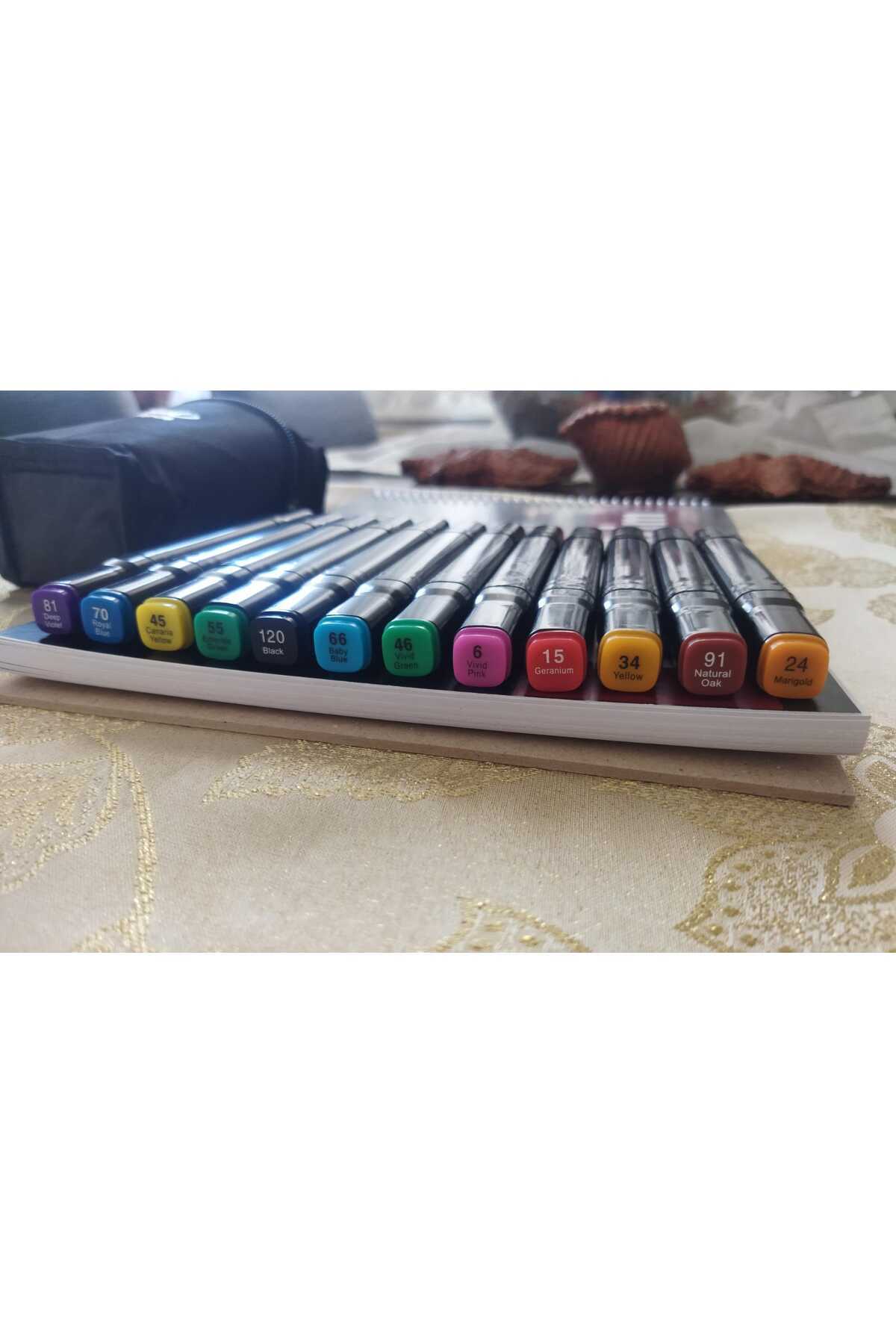 Marker Çizim Defteri Ve Marker Kalem (ÇİFT UÇLU) Set