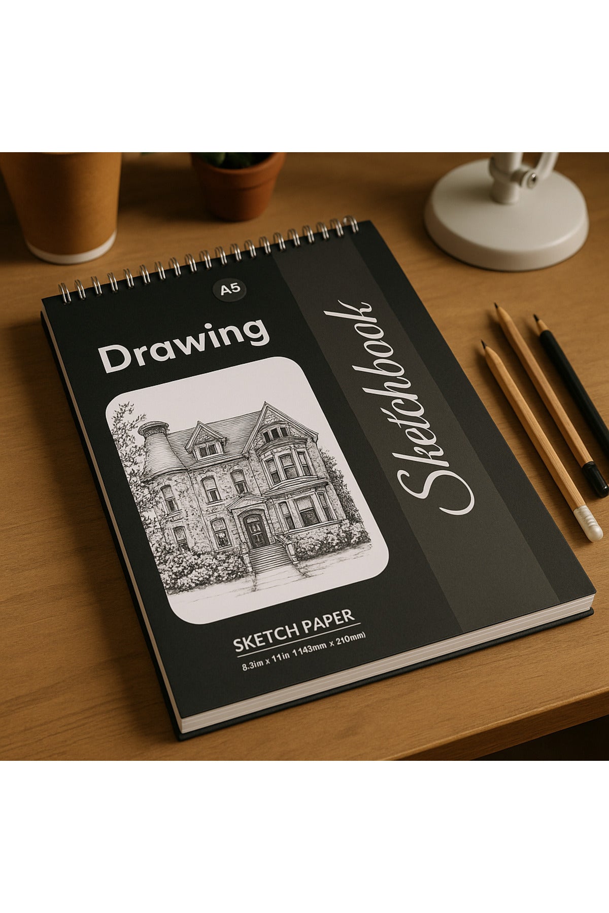 Çizim Defteri Sketch Book A/5, Eskiz Defteri (14.8 X 21)