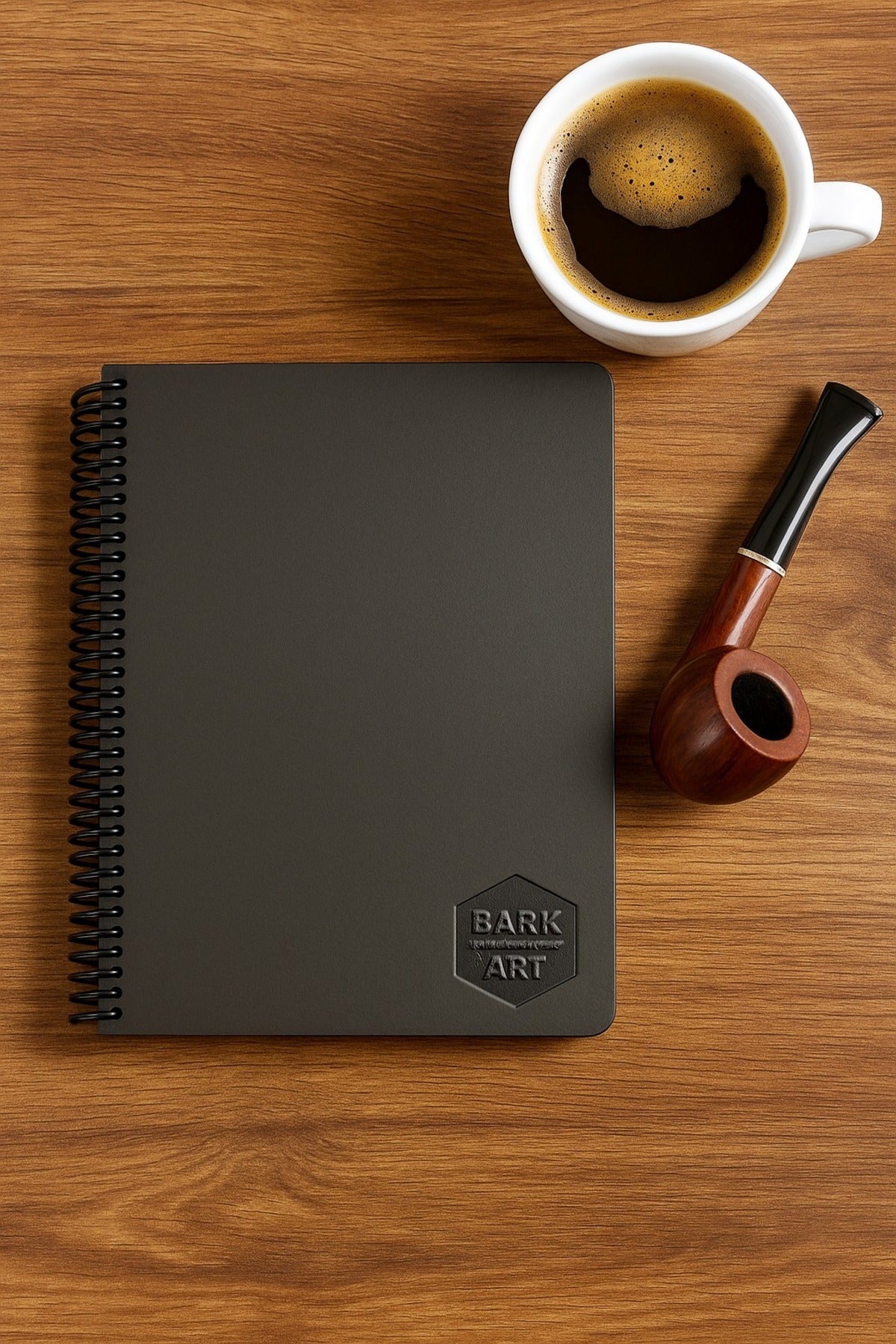 Siyah Defter ve Beyaz Jel Kalem Seti
