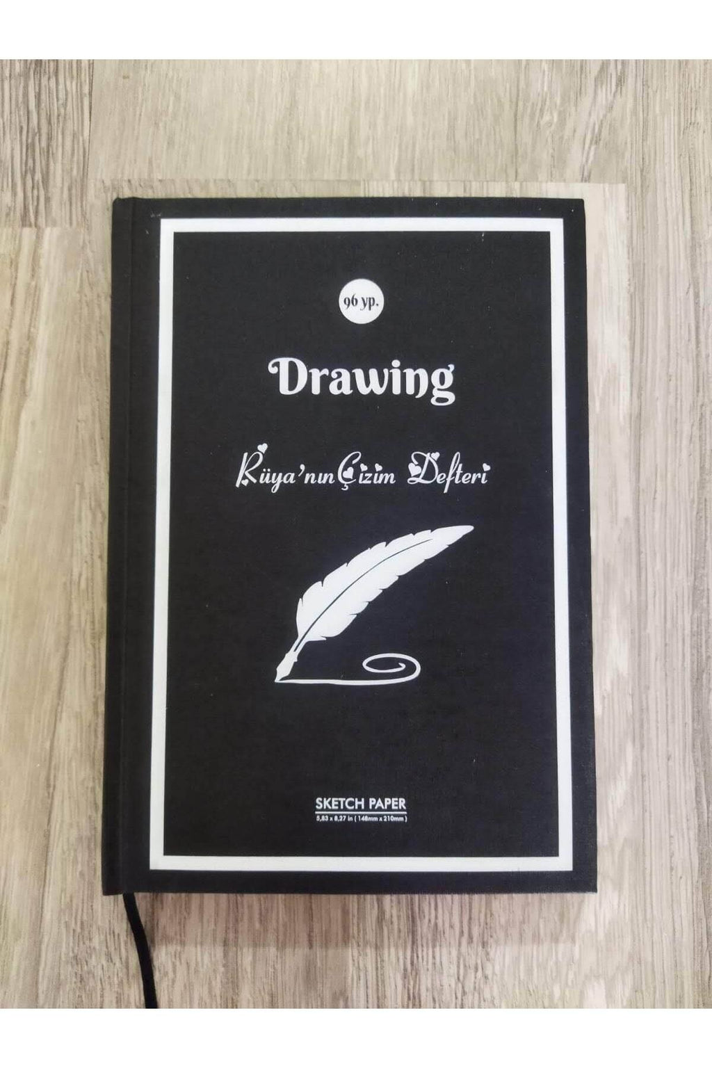 Eskiz Defteri, Çizim Defteri Sketchbook, , Kişiye Özel Ciltli A/5 (15,5 CM X 21 CM) Boyutunda