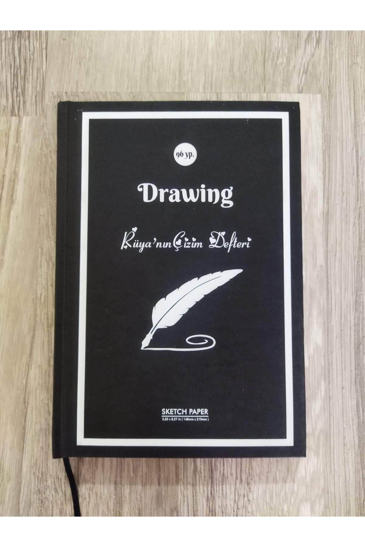 Eskiz Defteri, Çizim Defteri Sketchbook, , Kişiye Özel Ciltli A/5 (15,5 CM X 21 CM) Boyutunda